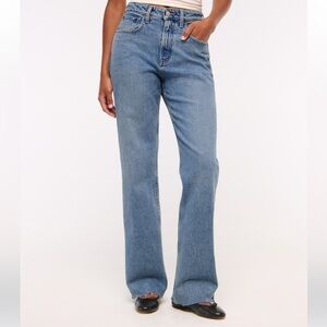 Abercrombie & Fitch 90s straight ultra high rise SHORT